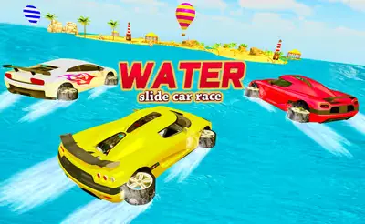 Water Slide Car Race - Water Surfing Stunts logo