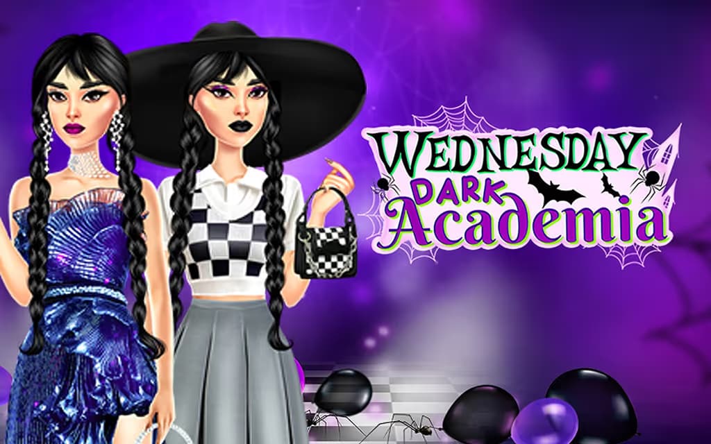 Wednesday Dark Academia logo