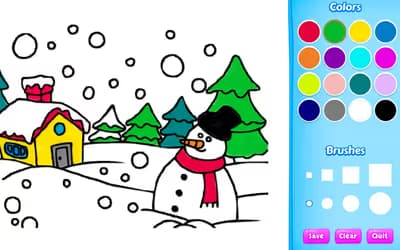 Winter Coloring Book logo