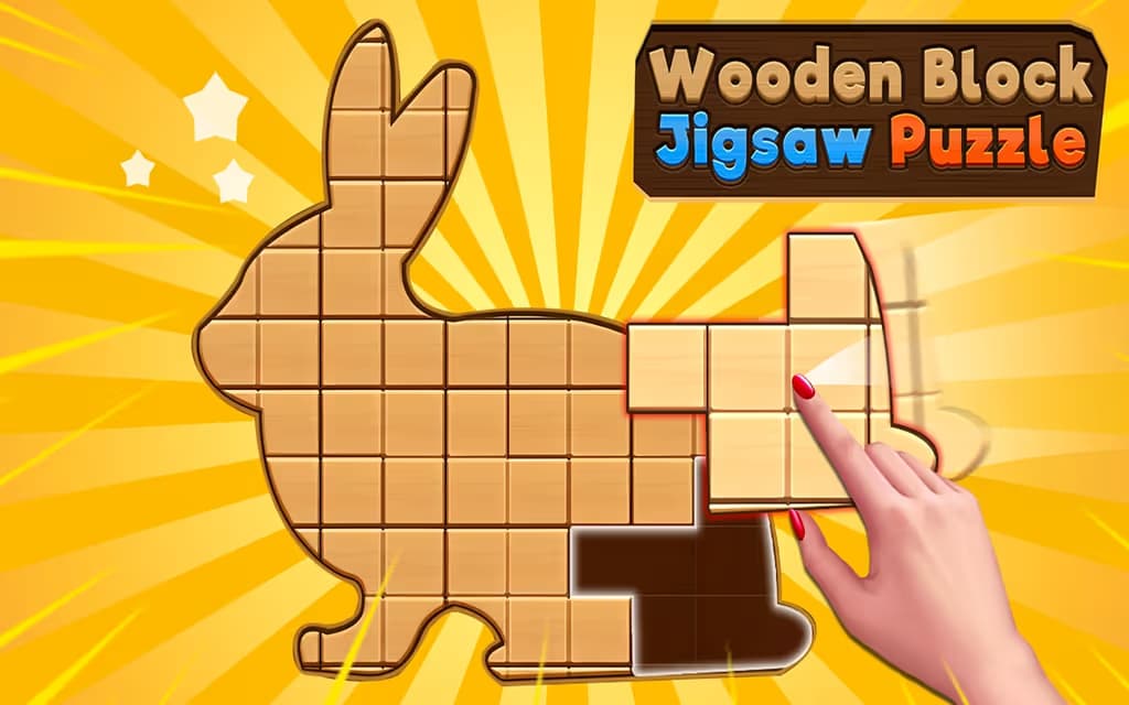 Wooden Block Jigsaw Puzzle logo