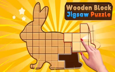 Wooden Block Jigsaw Puzzle logo