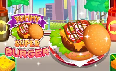 Yummy Super Burger logo