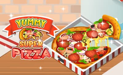 Yummy Super Pizza logo
