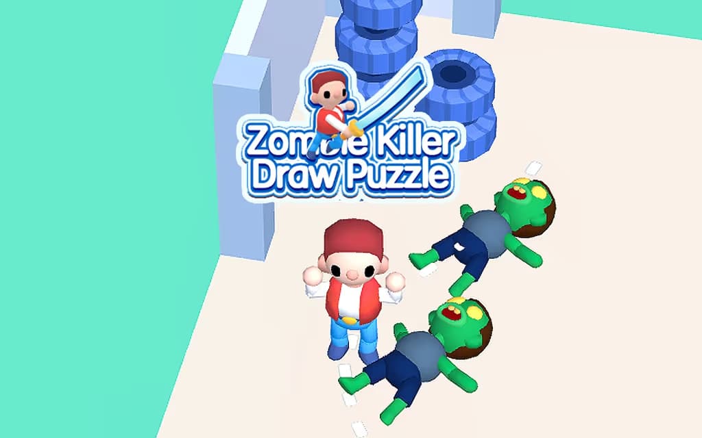 Zombie Killer Draw Puzzle logo